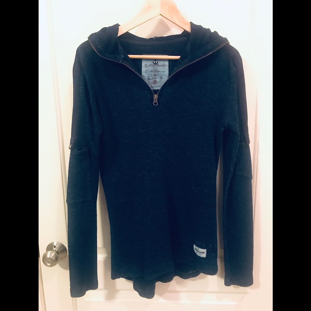 Claudio Milano JerseyLinen Hoodie Tshirt